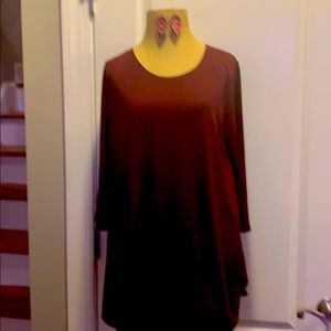Zenana long tunic xlarge. Free earrings